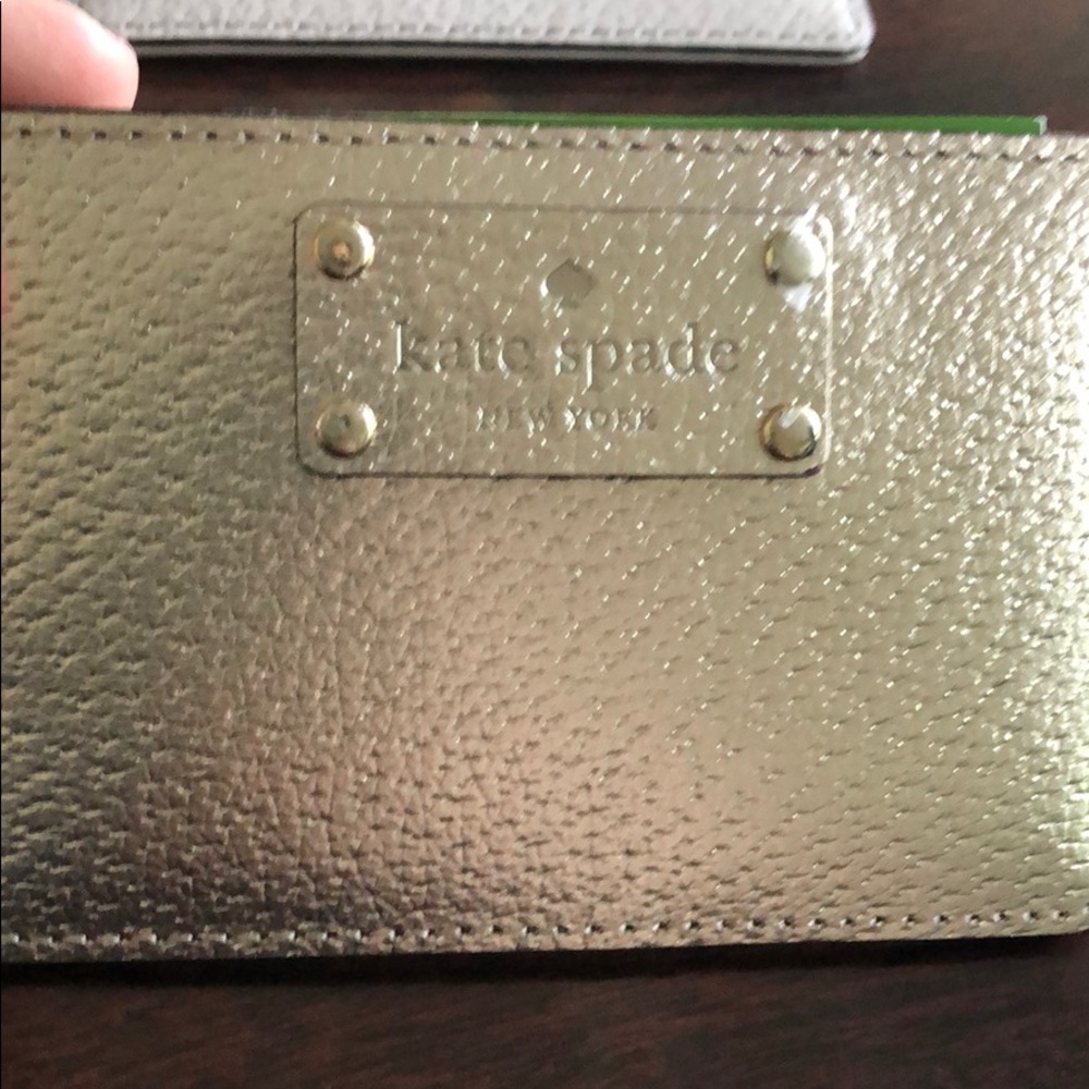 NWT Rose Gold Kate Spade card holder
